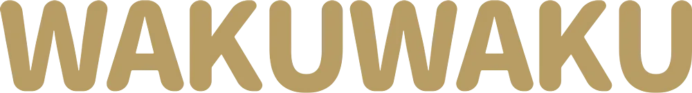 Wakuwaku Logoschrift Gold